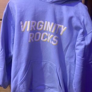 Blue Virginity Rocks hoodie